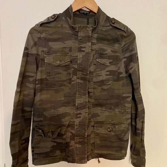 Express Camo Military Style Jacket - Picture 2 of 3
